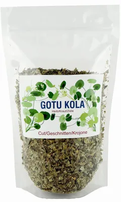 Productafbeelding van Gotu Kola, gesneden - Kruidenthee, Ayurveda (Centella), 500 gram