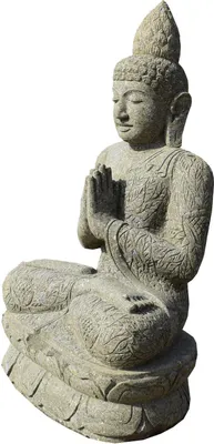 Obrázek produktu pro Buddha Figur Bidar mit Namasté Haltung 84 x 72 x 120 cm