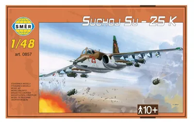 Produktbild von Modell Suchoi SU-25 K im Maßstab 1:48 in einer Schachtel (35 x 22 x 5 cm)