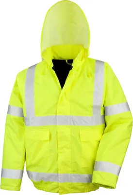 Produktbild von Result Core R217X | High Viz Winter Blouson - Arbeitsjacke | ISOEN20471:2013 - Farbe: Fluorescent Yellow - Größe: M