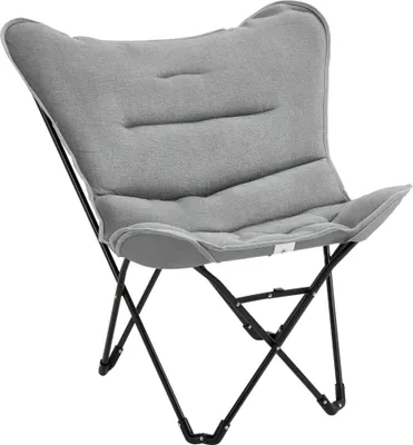 Produktbild von Faltstuhl faltbar Campingstuhl gepolstert Outdoor Klappstuhl bis 120kg belastbar robust Angelstuhl Gartenstuhl für Garten Camping Strand