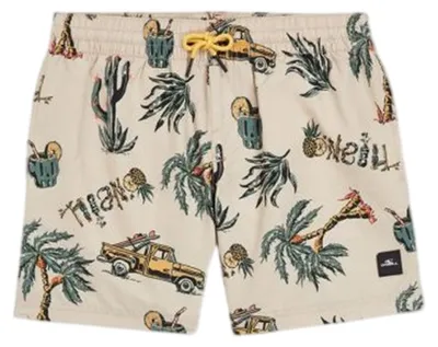 Productafbeelding van O'Neill - "Mix & Match Cali" zwemshorts voor jongens, volledig bedrukt, model PP15802 (140) (Beige/meerkleurig)