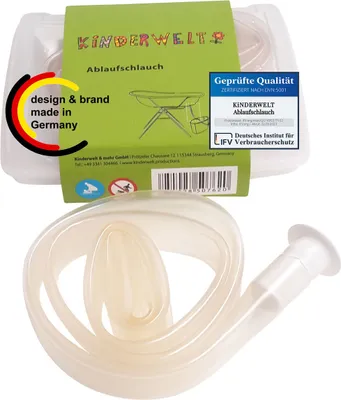 Produktbild von Ablaufschlauch von KiNDERWELT für Badewannen mit Stöpsel, durchsichtig, 100cm