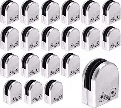 Produktbild von 20pcs 8-10mm Glasklemmhalter Edelstahl Glashalter Glasklemme Glasstärk Glas Clamps Klemmhalter