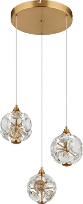 Produktbild von Globo Lighting Hängeleuchte Metall goldfarben, LED
