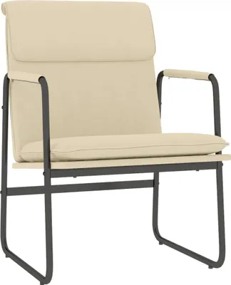 Produktbild von vidaXL Loungesessel Creme 55x64x80 cm Stoff