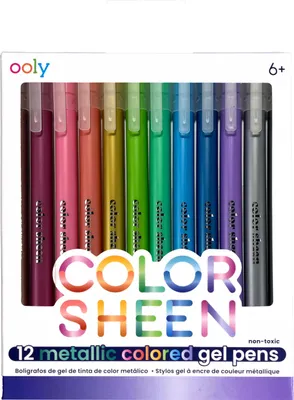 Produktbild von Ooly - Metallic Gelstifte Set 12 Stück - Kreativer Malspaß