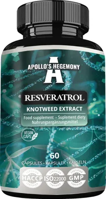Produktbild von Resveratrol High Dose 400 mg - 60 Vegane Kapseln - 98% Trans-Resveratrol