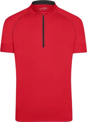 Produktbild von Sportliches Radtrikot für Herren tomato/black, Gr. M
