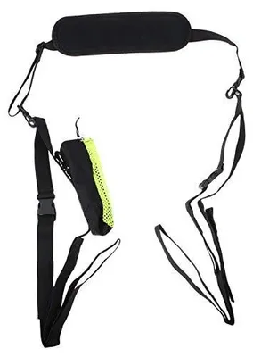Produktbild von Trageriem verstellbar - Trageriem für SUPs - Trageriem für Kanus - Trageriem für Surfbretter - Trageriem für Longboards - Robuster Nylon mit Tasche/Halterung für Paddel - Trageriem für Stand-Up-Paddles