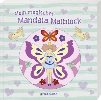 Produktbild von Mein magischer Mandala Malblock (Blumenelfe)