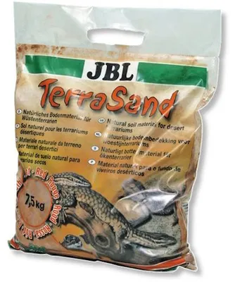 Productafbeelding van JBL TerraSand 5 liter Natuurlijk fijn woestijnzand voor graafgedrag in woestijnterraria. Natuurrood