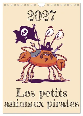 Produktbild von Kleine Piratiertiere (Wandkalender 2027, DIN A4, Querformat), CALVENDO Monatskalender