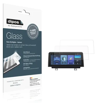 Produktbild von 2x Schutzfolie für Xtrons QBBH14NBTH matt - Anti-Shock 9H Folie dipos Glass Kunststoffglas