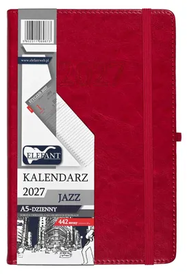 Obrázek produktu pro Kalendář Jazz 2027, formát A5, denní, růžová barva
