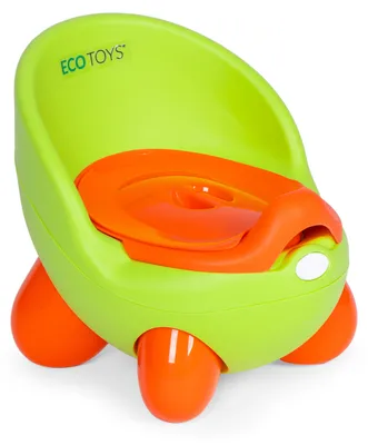 Obrázek produktu pro EcoToys PP112 Nočník s odnímatelnou vložkou s víkem, protiskluzové nožičky, zelený
