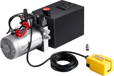 Obrázok produktu pre SucceBuy 12 kvartové hydraulické čerpadlo, jednočinné čerpadlo na sklápanie prívesov, 0,91 GPM, max. tlak 3200 PSI, pohon DC 12 V na zdvíhanie automobilov