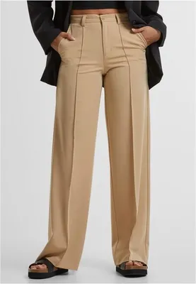 Produktbild von Urban Classics - Damen Wide Pleated Hose - UNIONBEIGE - W33