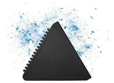 Obrázek produktu pro Škrabka na led "Triangle" - Ergonomická škrabka na zledovatělá čelní skla - Odolné příslušenství do auta na zimu - Odolný lamač ledu s hladkým ostřím černé barvy