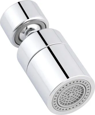 Produktbild von Famanu Strahlregler 2-Strahl mit drehbarem Kugelgelenk 80° - für Küche und Bad