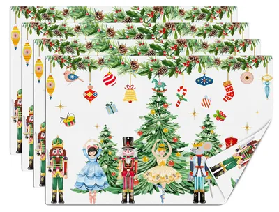 4er Set Linnen Placemats Notenkraker 30x45cm