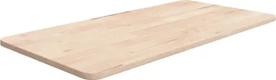 Produktbild von Waschtischplatte 80x40x1,5 cm Massivholz Unbehandelt