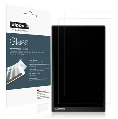 Produktbild von 2x Schutzfolie für Garmin DriveSmart 86 matt - Anti-Shock 9H Folie dipos Glass Kunststoffglas