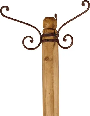 Produktbild von MiaMöbel Garderobenständer Mexico Möbel 65x190x65 cm Landhausstil Massivholz Pinie Honig