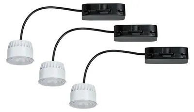 Produktbild von Paulmann 2Easy Einbauleuchten Basis-Set Coin Leuchtmittel klar LED 3x6,8W 2700K 230V 51mm Klar/Kunststoff