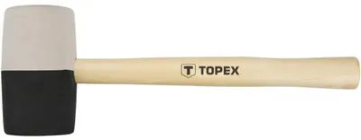 Immagine prodotto di Martello in gomma TOPEX 63 mm/680 g, gomma bianca e nera
