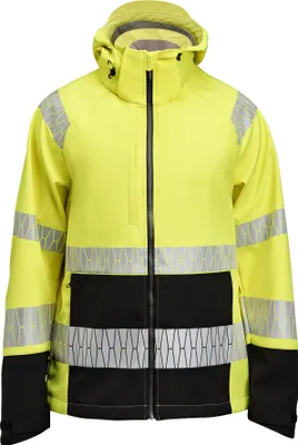 Produktbild von Jobman Softshelljacke HiVis 1376 Gelb/Schwarz L