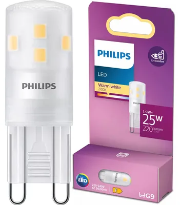 Zdjęcie produktu dla Philips Kapsułka 25 W G9 G9, 1,9 W, 25 W, G9, 220 lm, 15000 h, Ciepłe białe