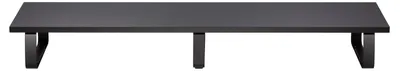 Zdjęcie produktu dla Stojak na monitor MILFORD - Organizer biurkowy, Czarny, 100x27x13 cm, Udźwig do 20 kg, Nowoczesny design, Łatwy montaż