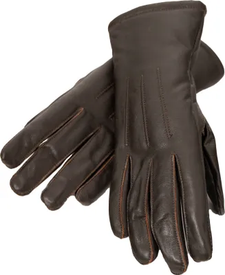 Produktbild von Lederjacken24 - Damen Echtleder Lederhandschuhe Kuhleder dunkelbraun