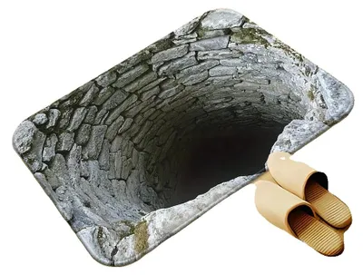 Zdjęcie produktu dla Mata podłogowa, wzór 3D, antypoślizgowa podkładka, 40 x 60 cm (15 x 23 cale)