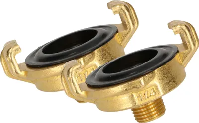 Zdjęcie produktu dla KOTARBAU® zestaw 2 szybkozlaczy Geka z gwintem zewnetrznym 1/4" do kranu