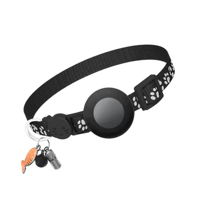 Image de Vulpes Goods Collier pour chat, Collier Apple Airtag pour chats, Résistant aux griffes et étanche, Avec 3x accessoires, 22-34.2 CM, Taille unique