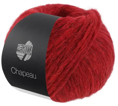 Produktbild von Lana Grossa CHAPEAU 50 g Watteweiches Schlauchgarn gefüllt mit Merino & Alpakafasern Farbe 013 - Rot