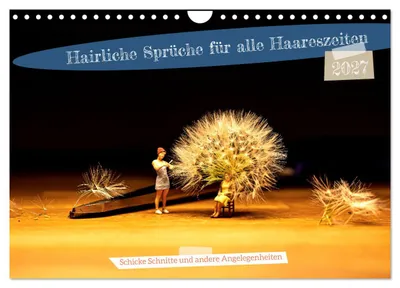 Produktbild von Hairliche Sprüche für alle Haareszeiten (Wandkalender 2027 DIN A4 quer), CALVENDO Monatskalender
