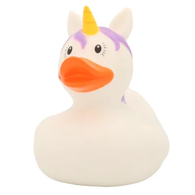Produktbild von Lilalu Einhorn weiss Quietscheente ein hübsches individuelles Geschenk