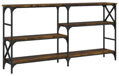 Obrázok produktu pre vidaXL Konzolový stolík údený dub 150x29x76,5 cm odvodený výrobok z dreva