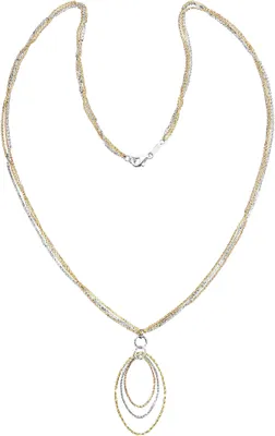 Produktbild von Der Kettenmacher Fantasy Kette 925/- Sterling Silber 70cm mehrfarbig 148250007-70