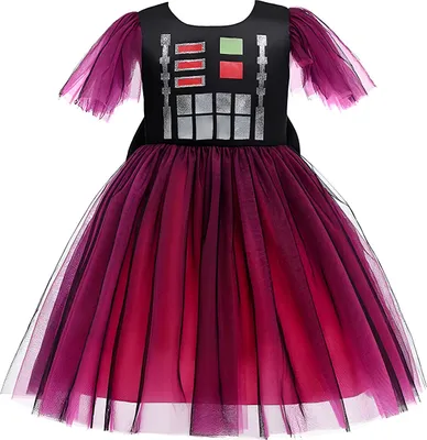Productafbeelding van Carnavalskostuum met print en tutu-rok, maat 134