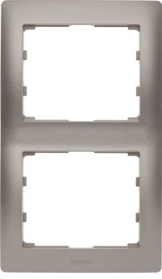 Obrázok produktu pre Legrand Sistena Life vertikaler Doppelrahmen titan 771406