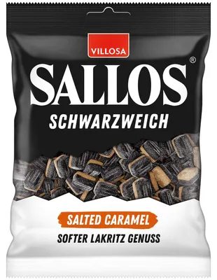 Produktbild von Sallos Schwarzweich Salted Caramel 200g