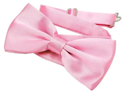 Produktbild von DonDon Edle rosa Fliege bzw. Schleife mit Haken - bereits gebunden und verstellbar