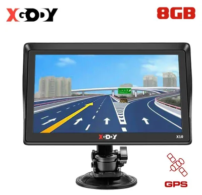 Obrázek produktu pro Navigační zařízení 9 palců pro osobní i nákladní vozidla, GPS navigace s dotykovým displejem, 7 navigačních režimů, aktualizace map, Bluetooth, FM vysílač, MP3 přehrávač, asistent jízdních pruhů