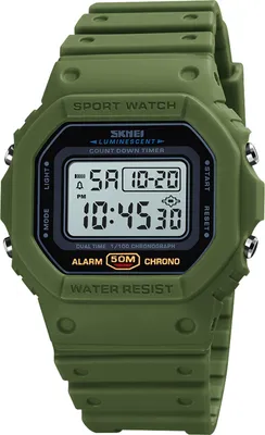 Produktbild von Digitale Sportuhr fuer Herren SKMEI Classic wasserdichte Sportuhr mit Alarm Stoppuhr Countdown LED Hintergrundbeleuchtung Elektronische Armbanduhr