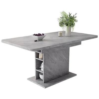 Produktbild von Esstisch mit Aufbewahrung (1-St., 130/70/75 cm), Tischplatte erweiterbar, Esszimmertisch
