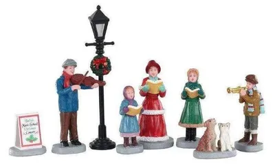 Sänger-Set, 8-teilig, Polyresin, 10,1 x 8,8 x 5,6 cm, Caddington